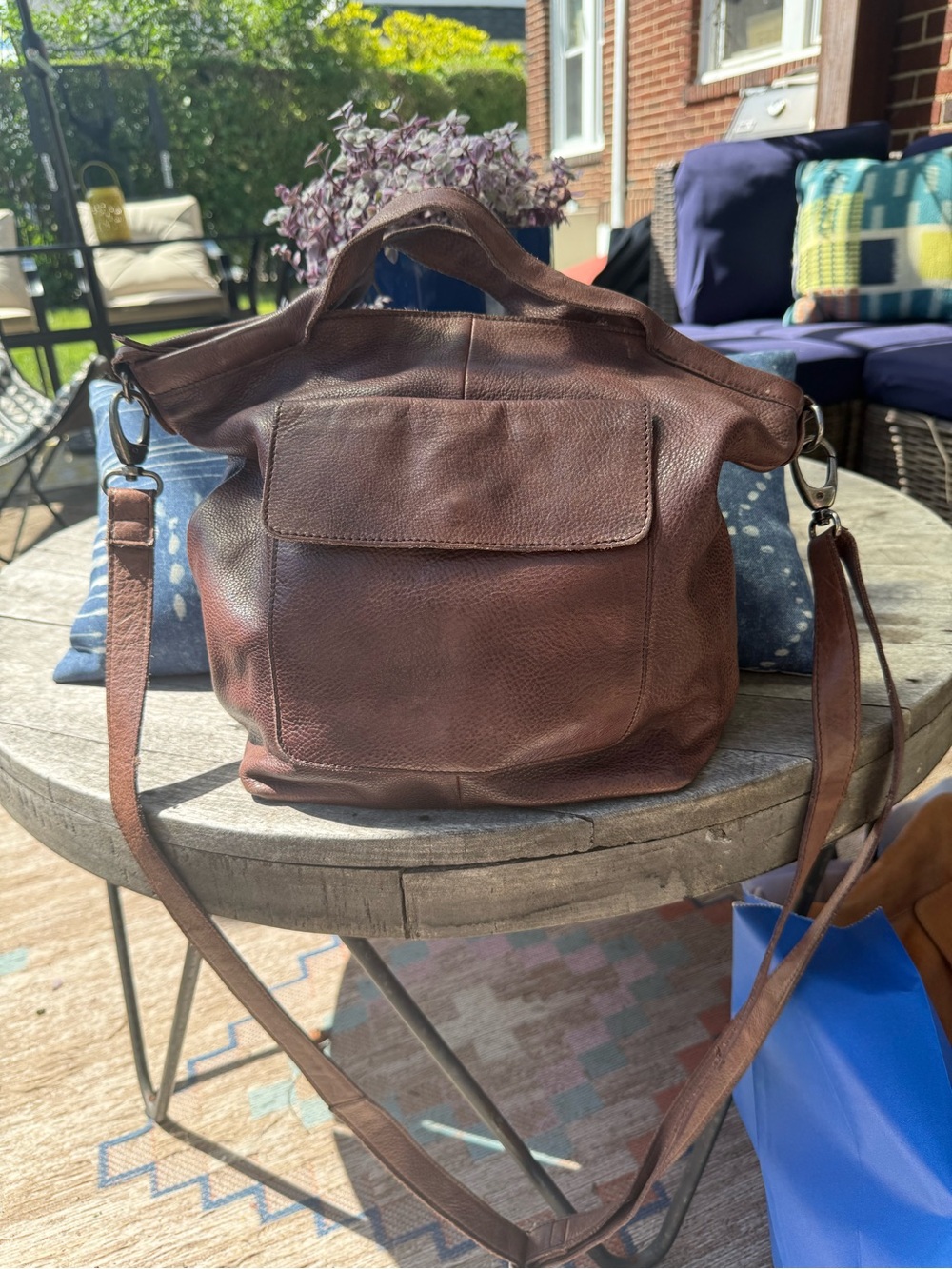 Latico Bianca -Brown Pebbled Leather Tote with Front Pocket
Great condition! - Picture 3 of 6